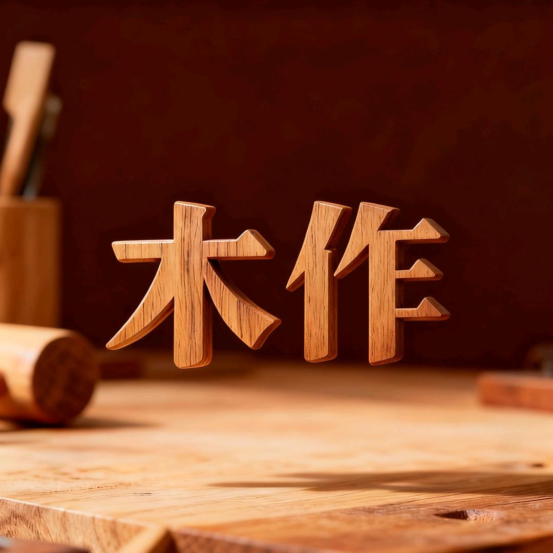 小福福摆件木作