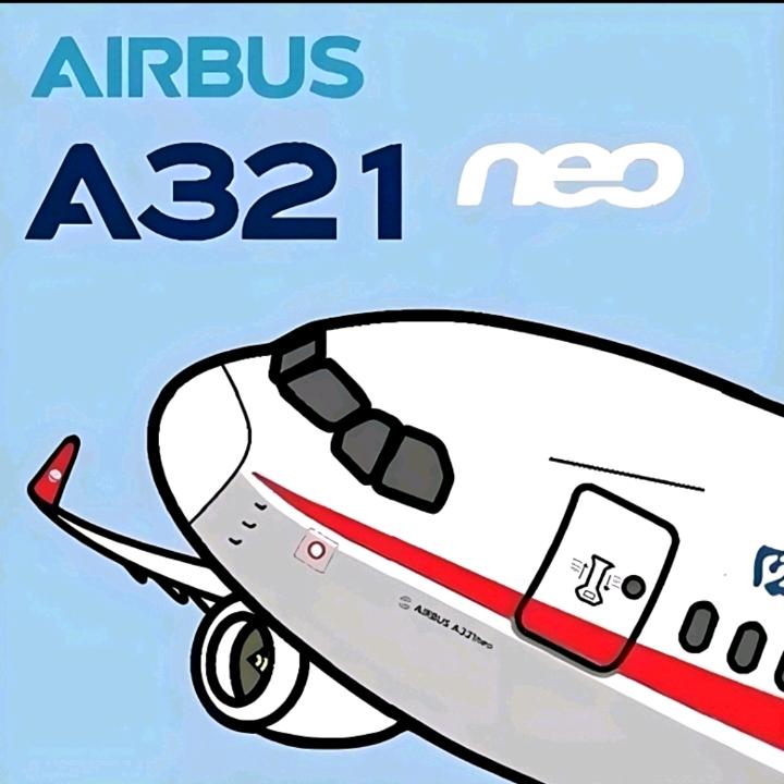 一架在飞行的 321 neo