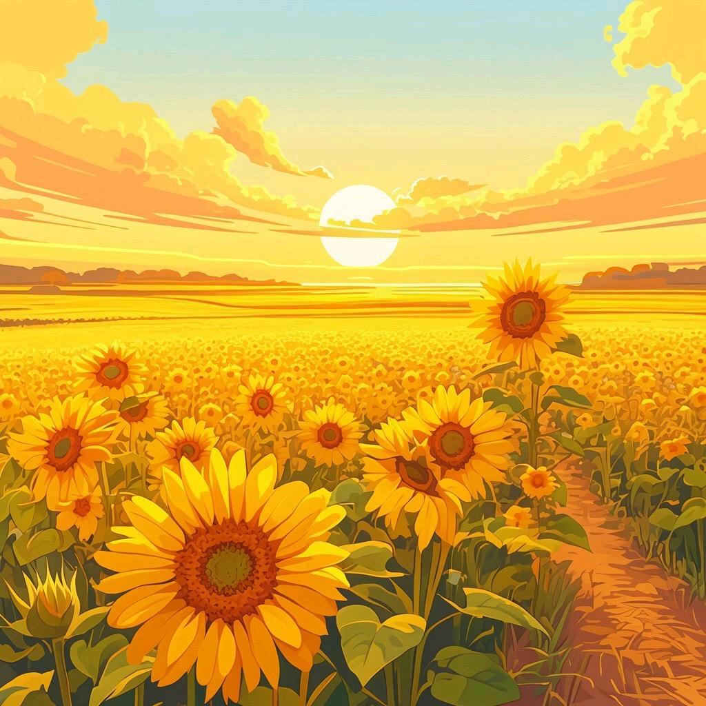 阳光下的向日葵