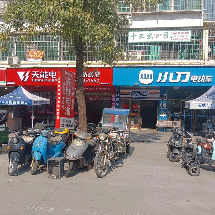 顺强小刀电动车天能电池