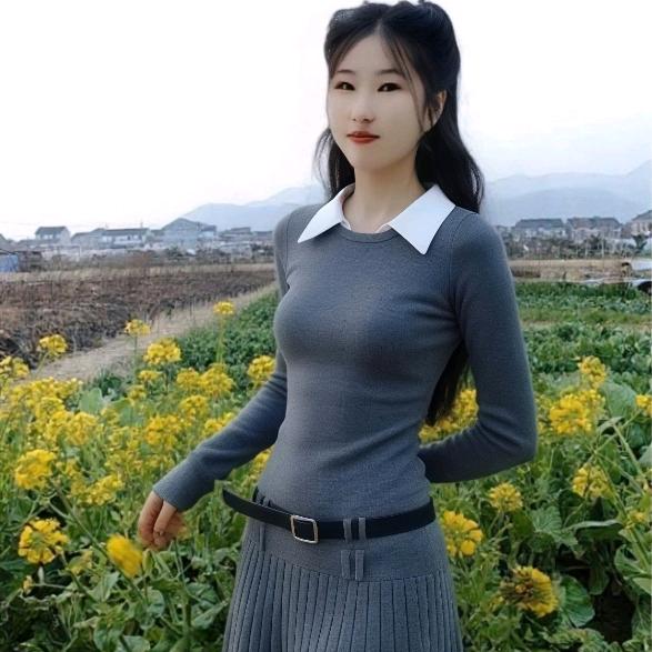 婷  微微一笑