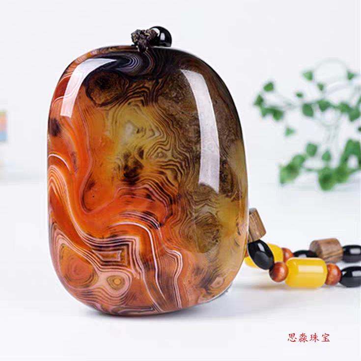 锦诚好运缠丝玛瑙原石工厂店