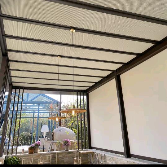 泰州罗绮阳光房遮阳帘测量安装