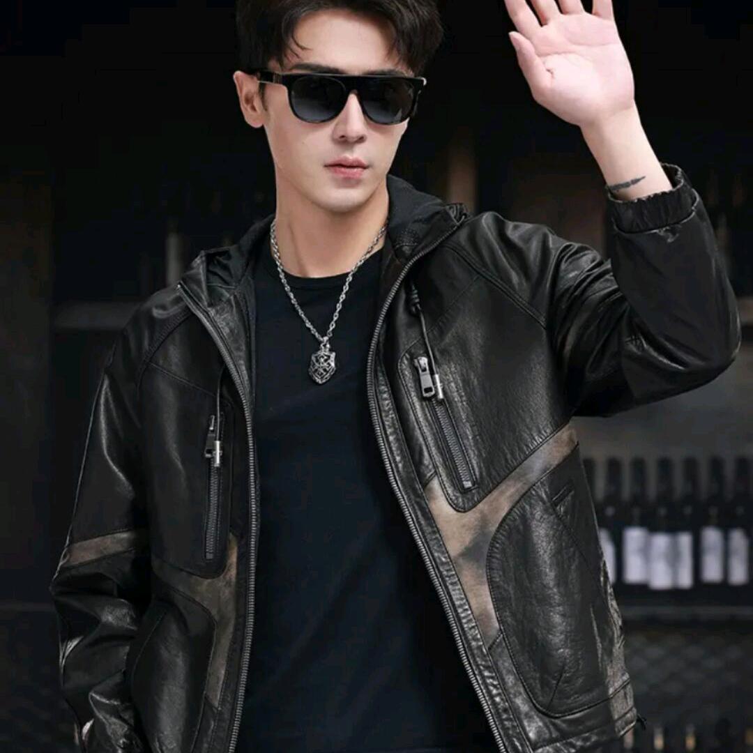 海宁极简男装皮衣