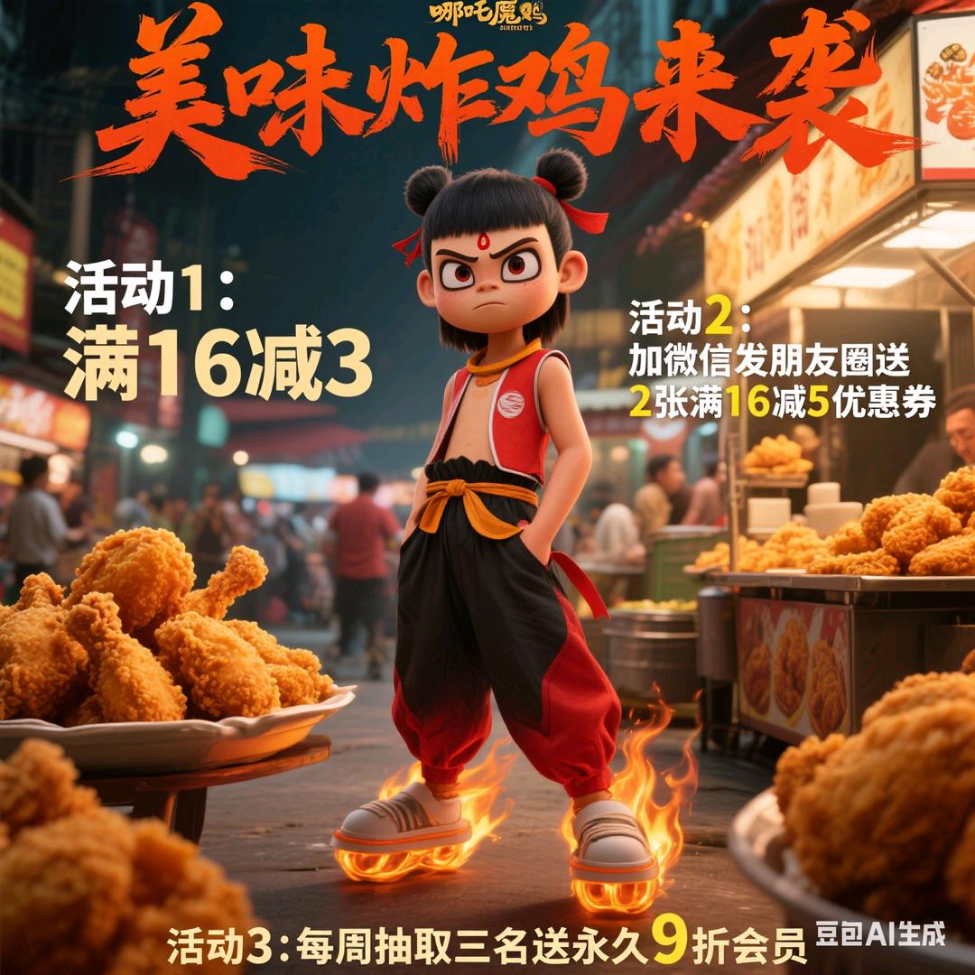 小眼眯炸鸡  仙降阿甘