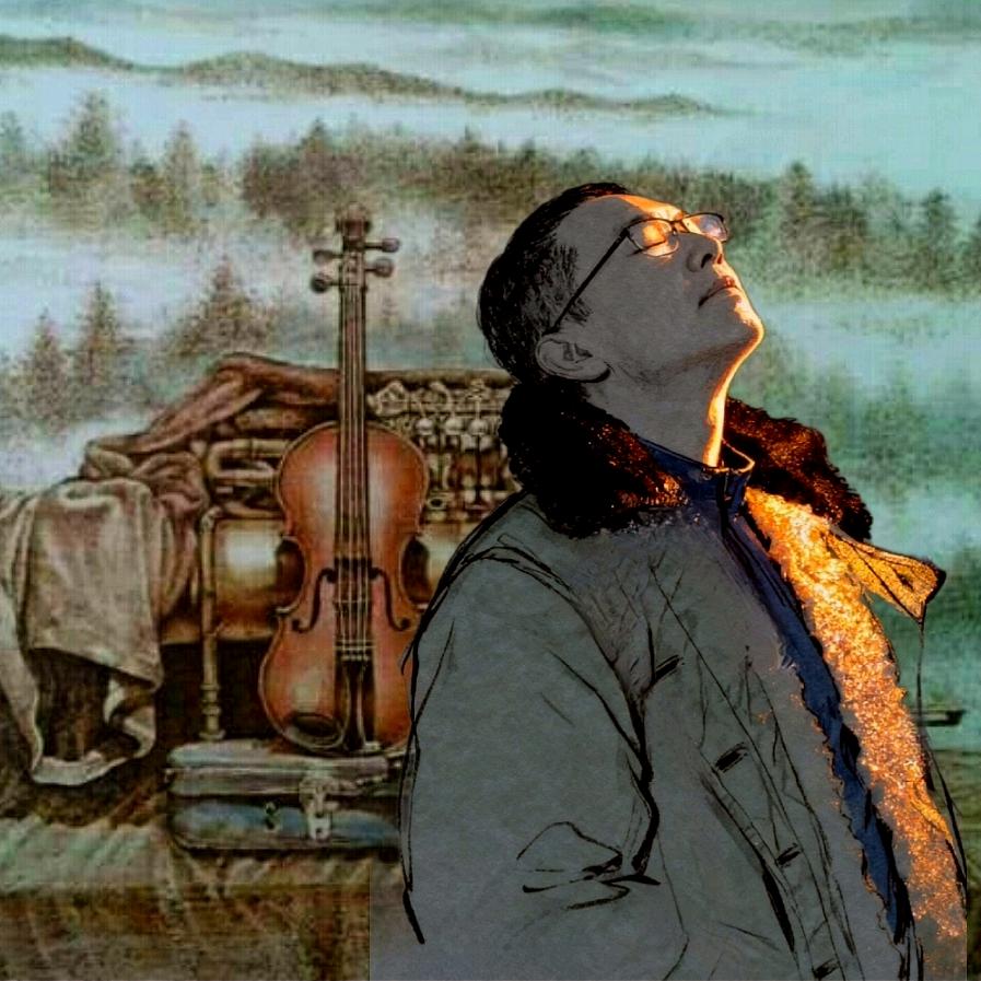 大森林里的烙画人