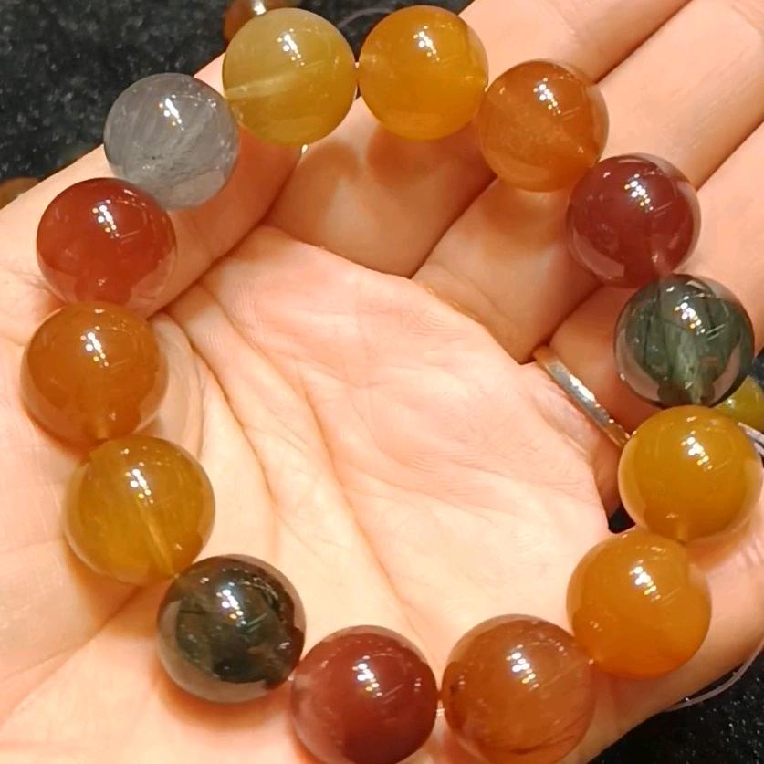 兔毛、彩发水晶