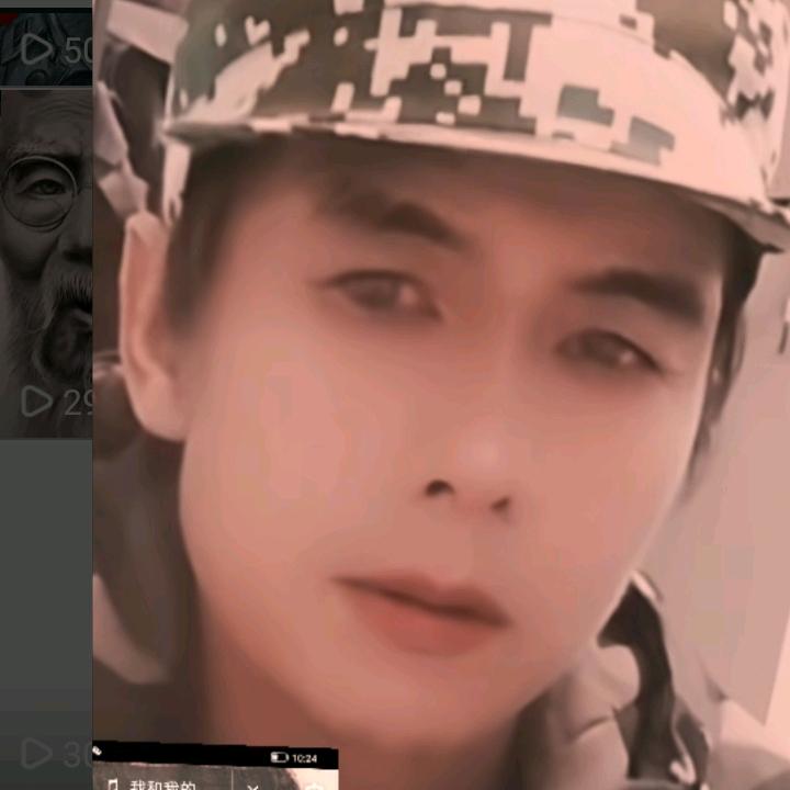 画肖像的黄哥