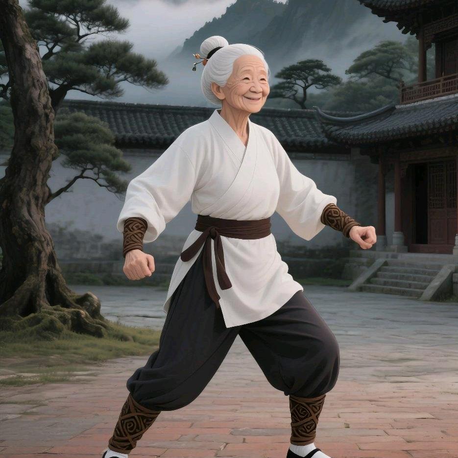 小老太健身