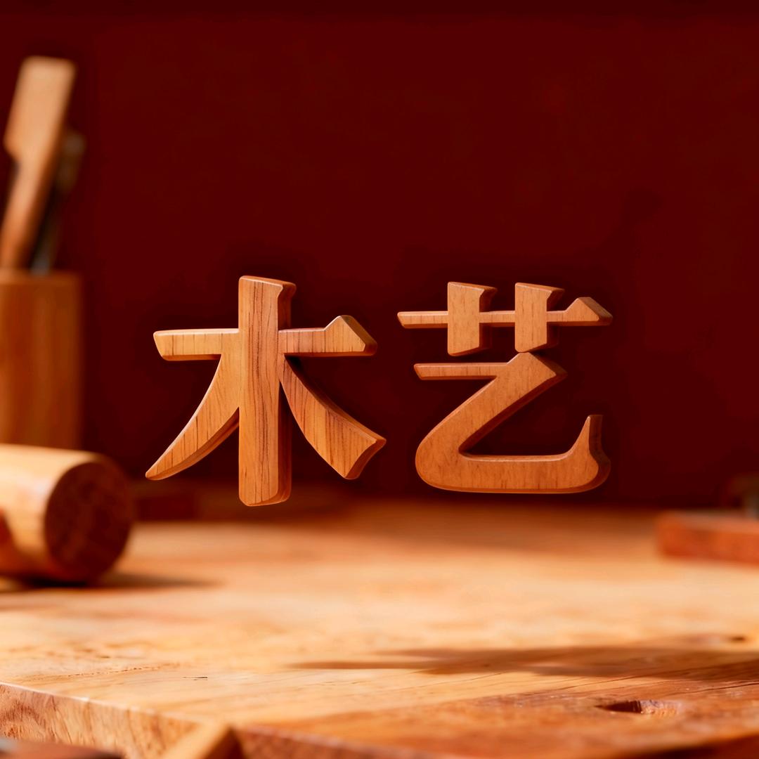 小福福摆件木艺