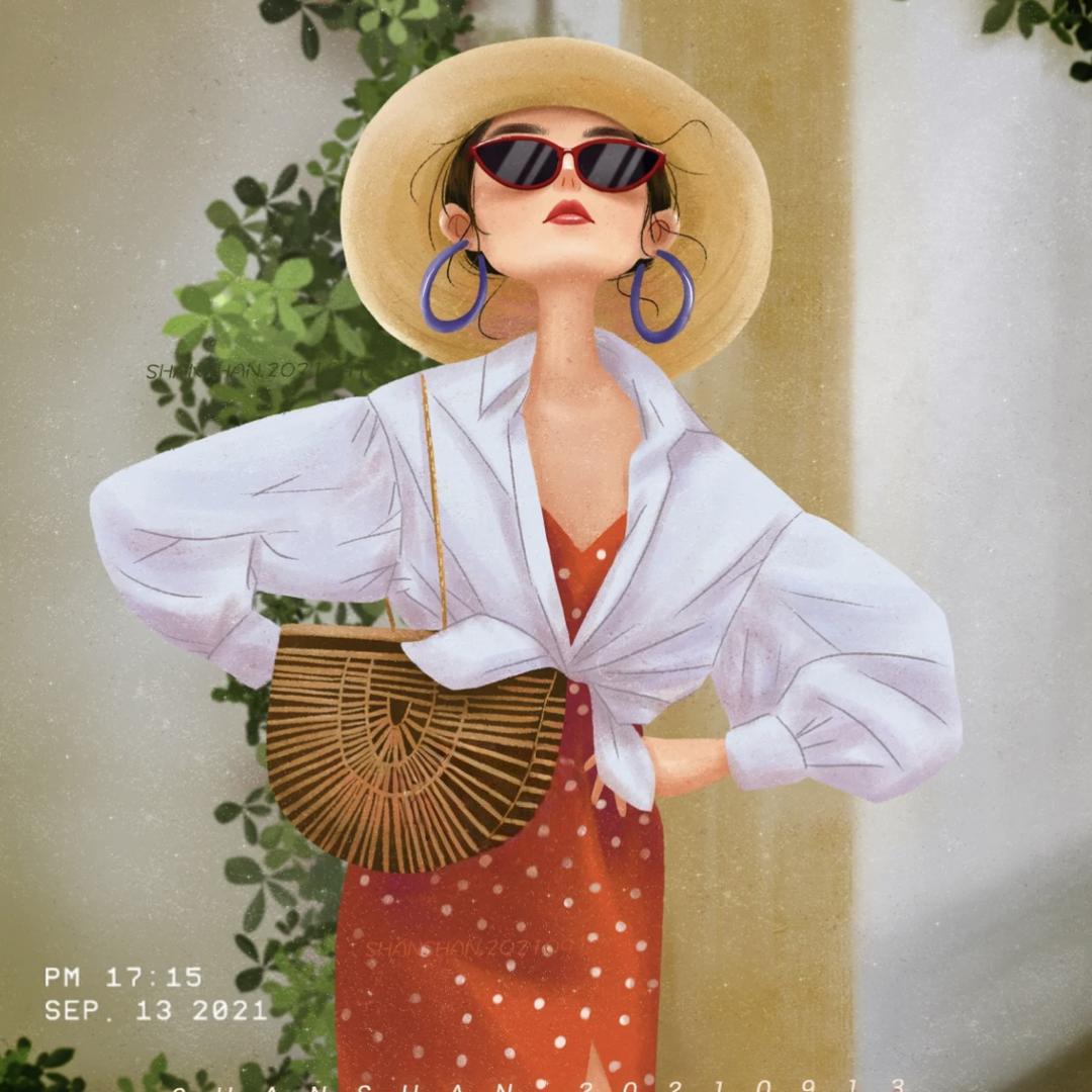 仙女用盅盅儿喝露水🩷