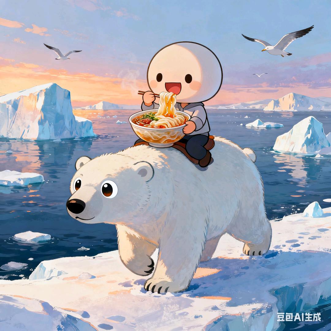 我在广州骑北极熊吃肠粉