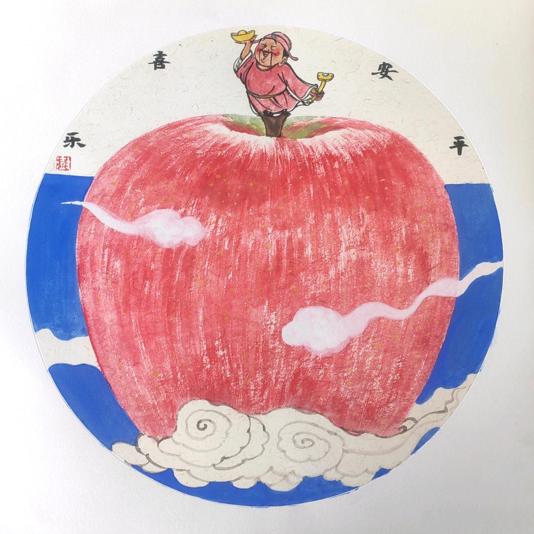 大澍画喜财神