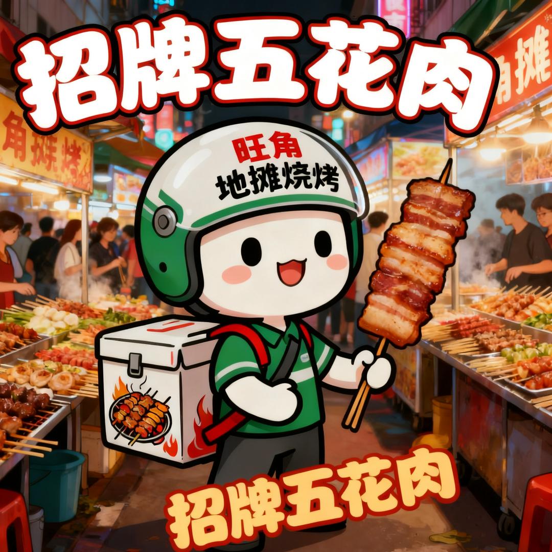 旺角地摊烧烤