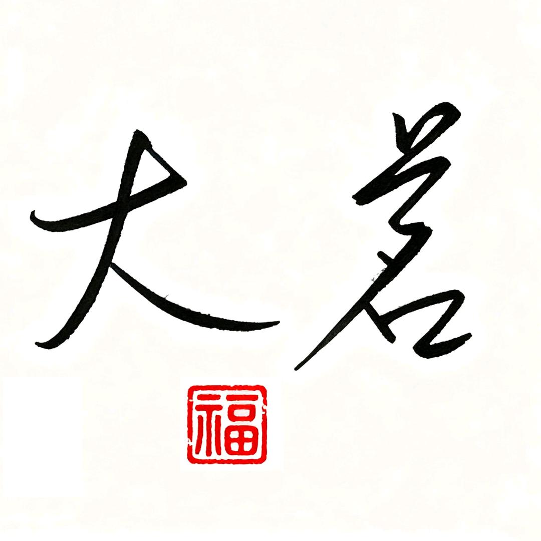 大茗手写