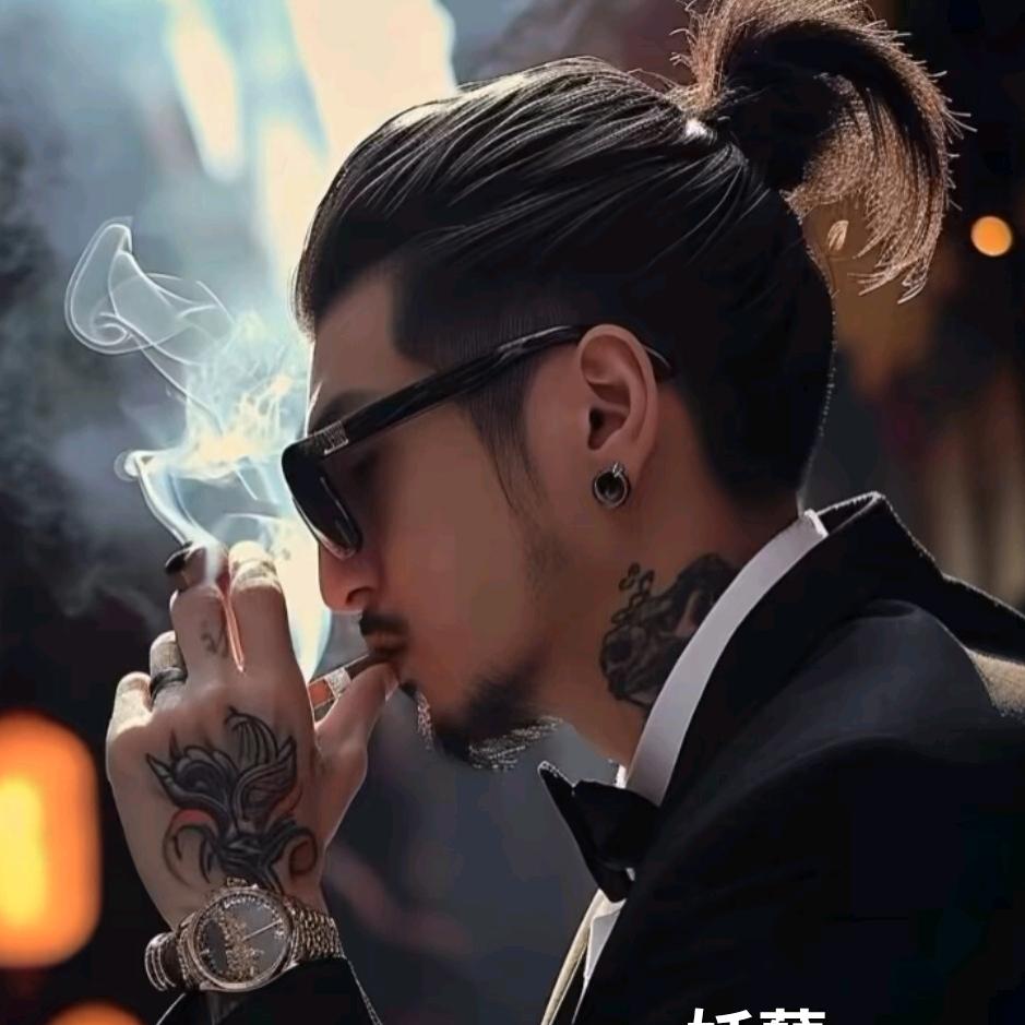 辫子已剪的精神小伙（萝卜头）