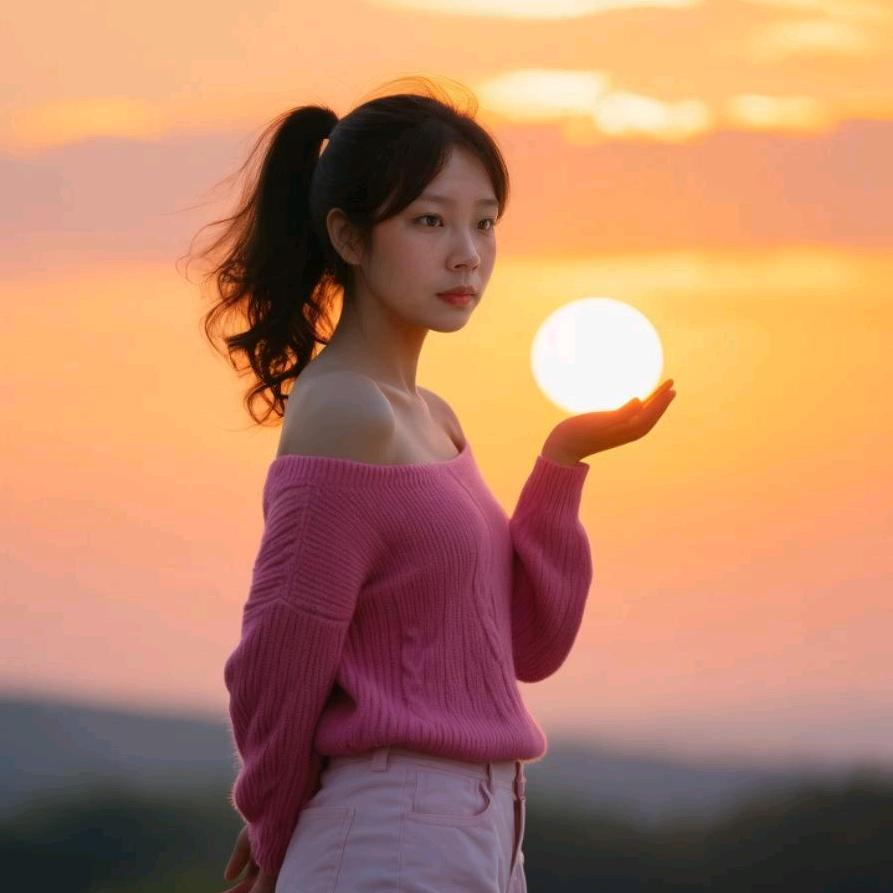 风中的百合