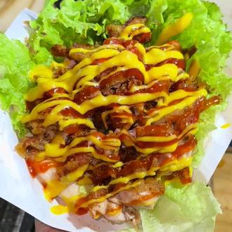 网红小吃叮叮炸鸡馍