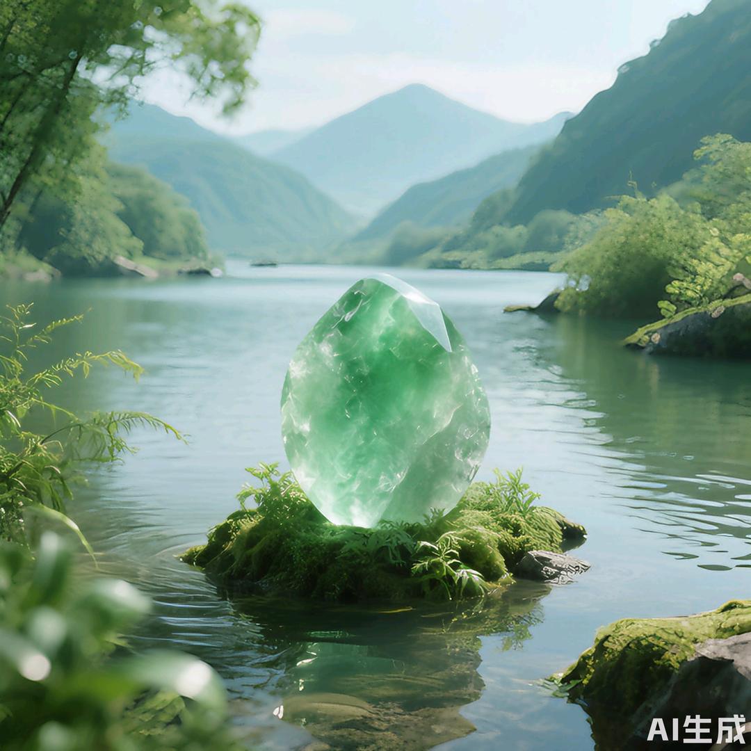 湘水顽石头像