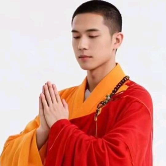 小露。在五台山修行人传递正能量