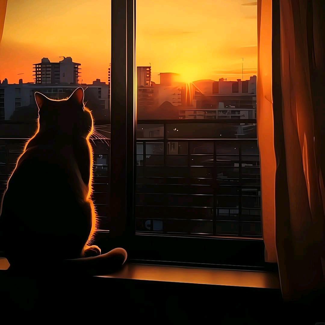 绛橘色的日落🌇