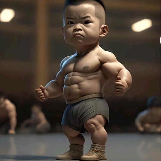 小时候就很帅