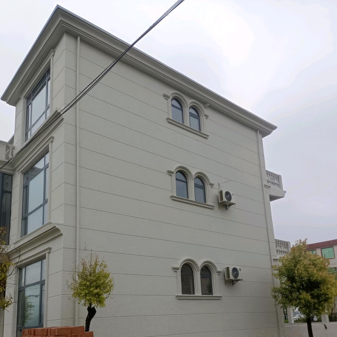 @临泉庙岔艺美外墙别墅设计仿石漆