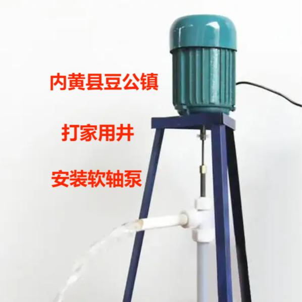打家用井安装软轴泵