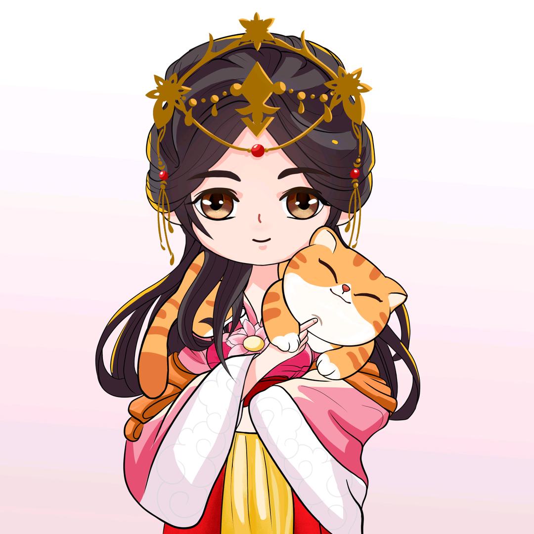 小蛮蛮有崽在画画