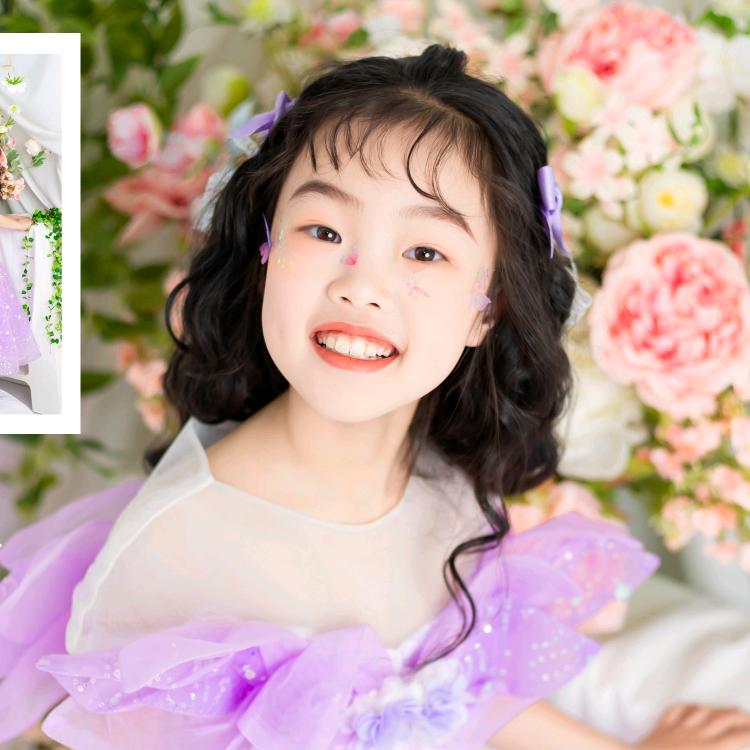 农村酒窝小姑娘