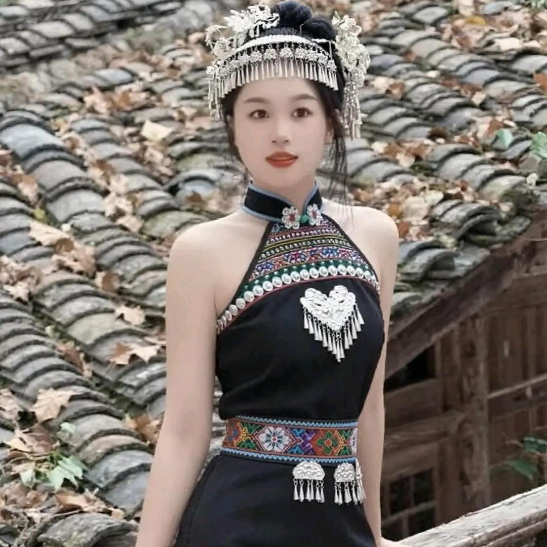 雪中梅花，布依妹蒋