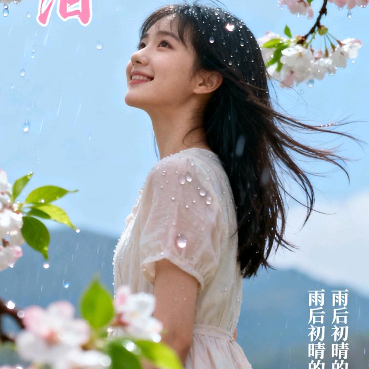 桃花带泪