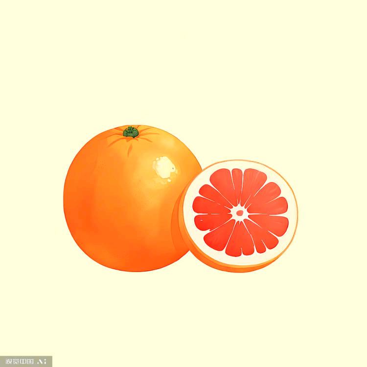 两颗西柚