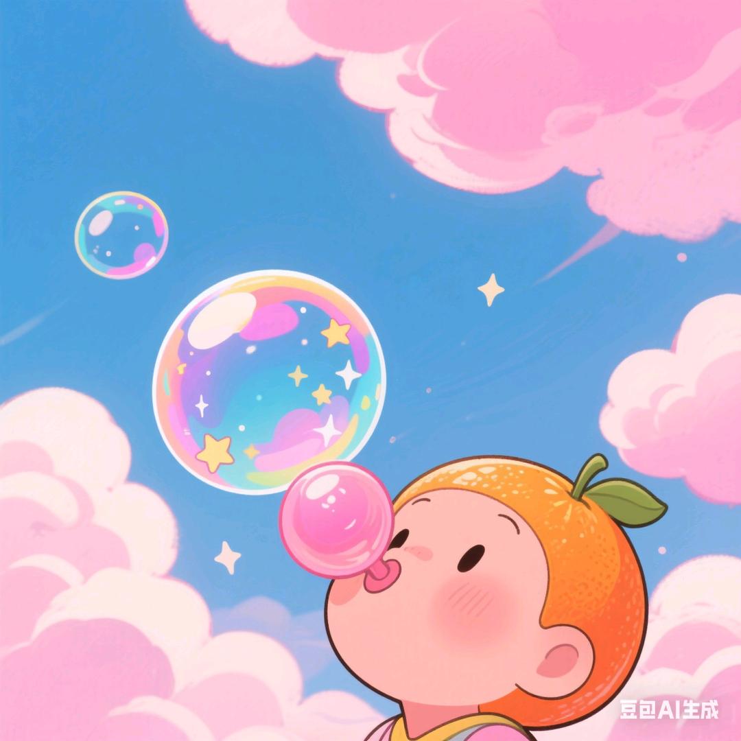 橘子泡泡糖