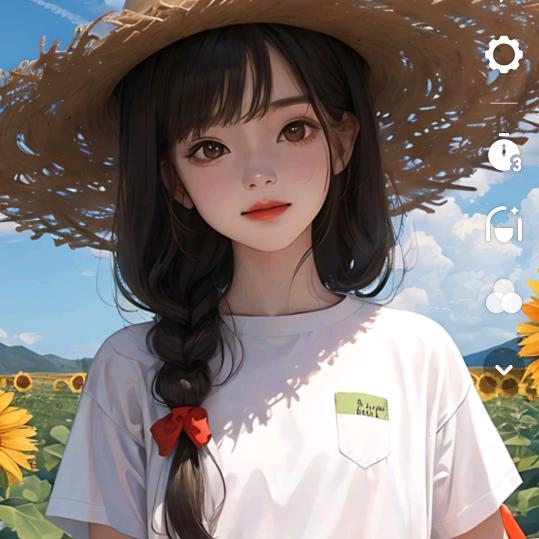 雪地里的一朵梅花