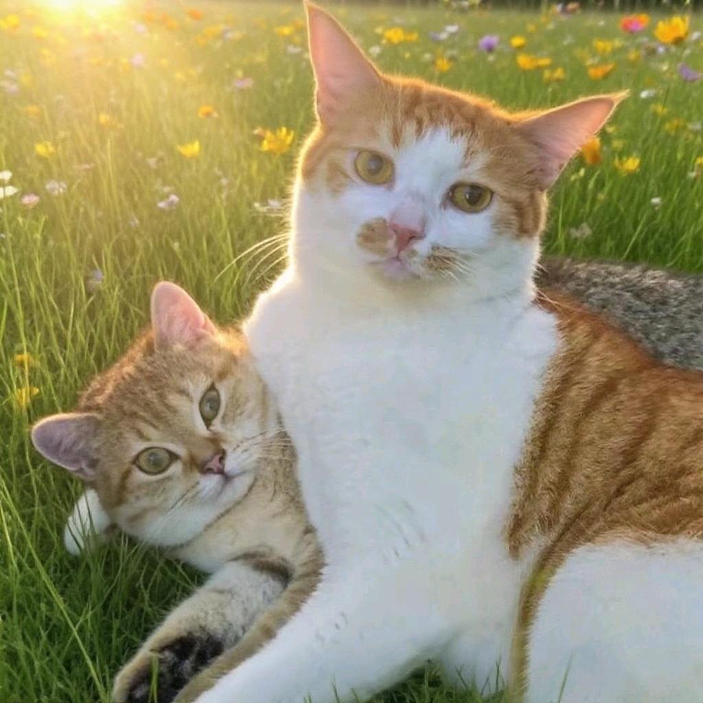 橘子🍊和灰宝😸