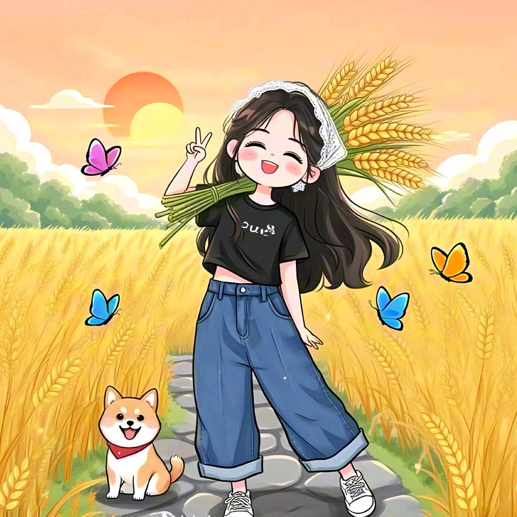 ☀️晴天的麦田🌾🌈