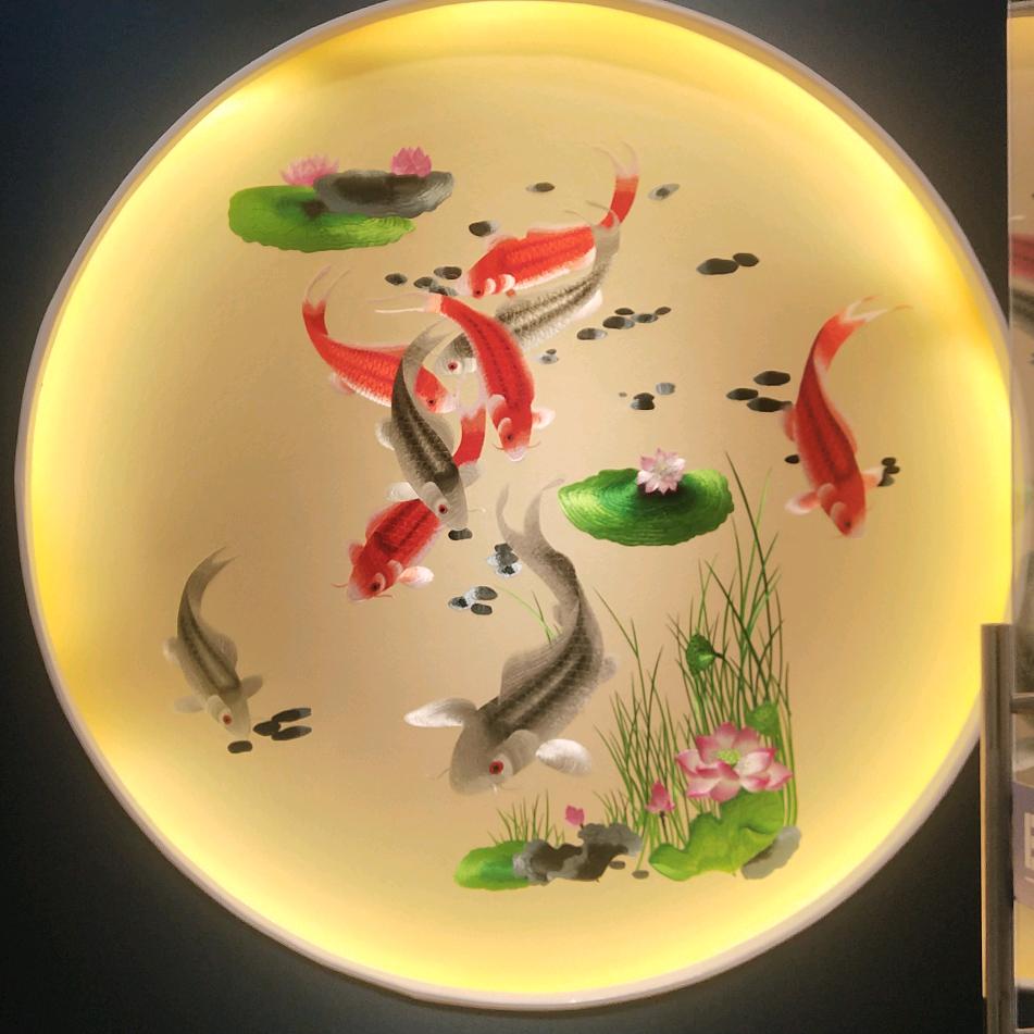 壁多美5.8米超高墙布/6米高投影纱小李