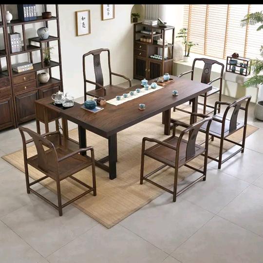 赣荣家具-实木茶桌