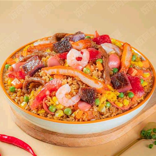 饭阿喜一碗很哇噻的炒饭，炒面，炒粉店