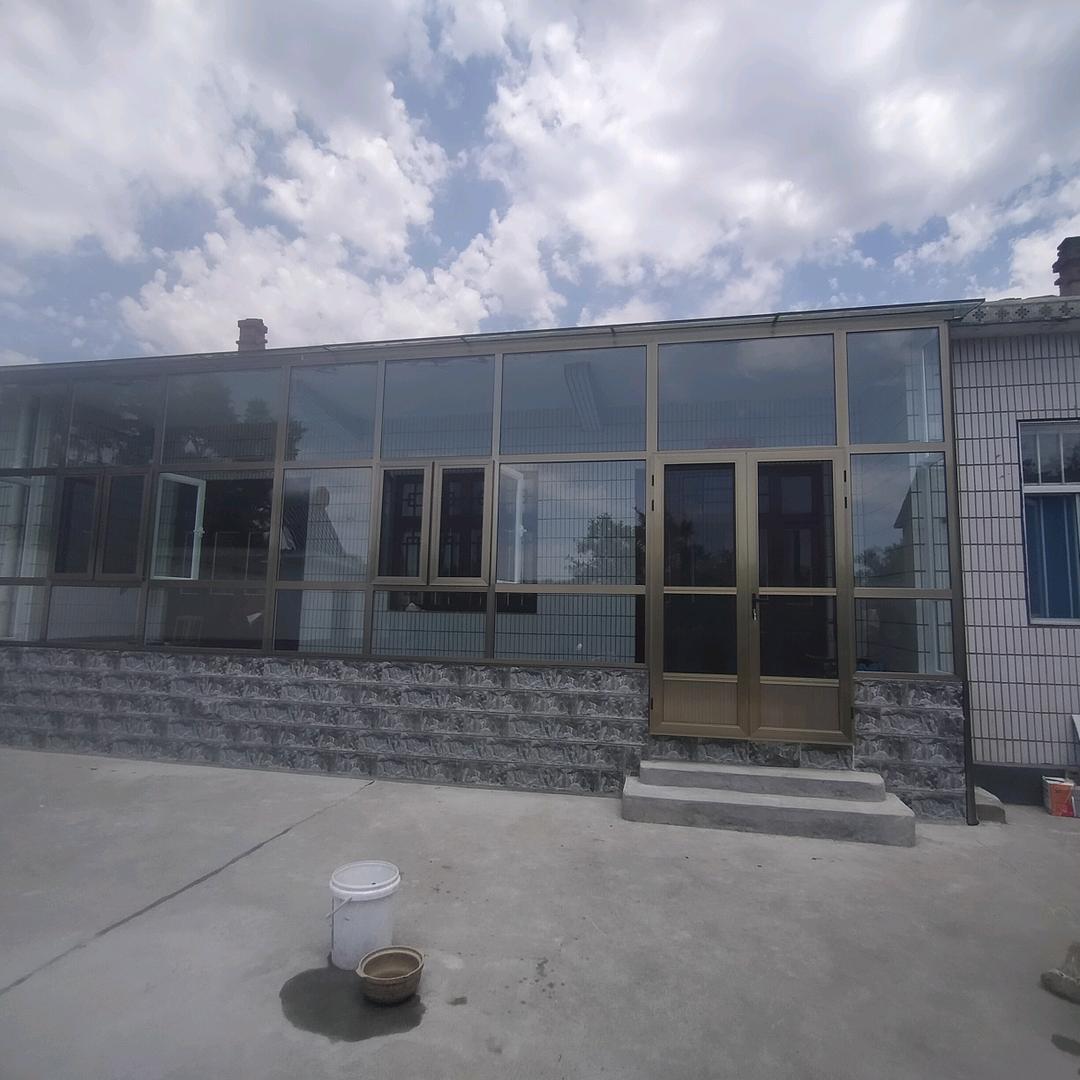 断桥铝门窗肯德基门金刚网安装