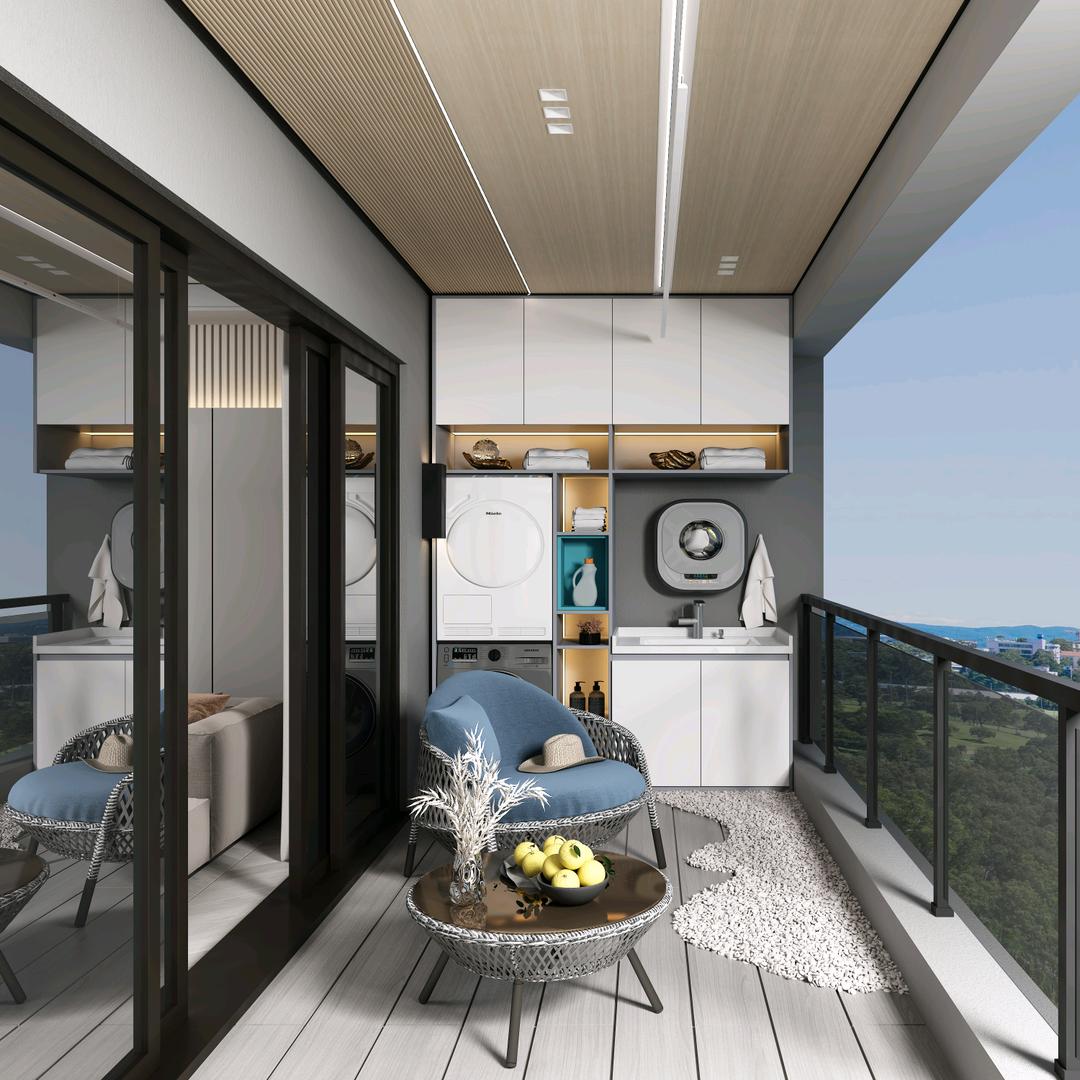 世纪豪门阳台整装