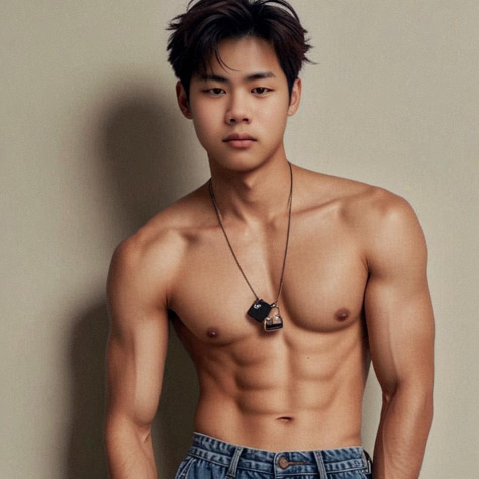 八块腹肌的男人