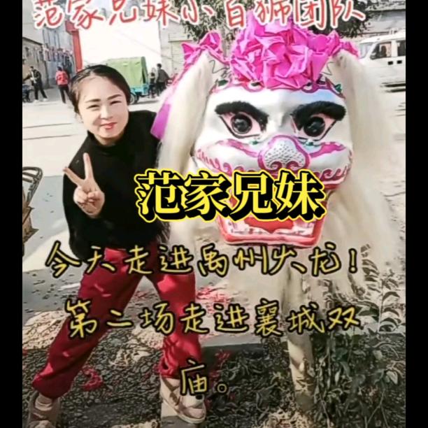 范家兄妹舞狮团 高端白狮