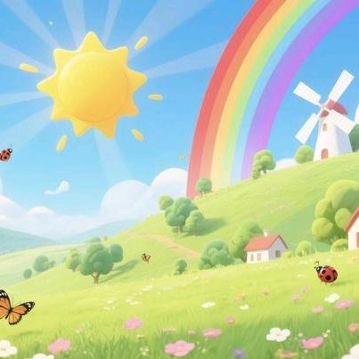 🌈☀彩虹上的太阳