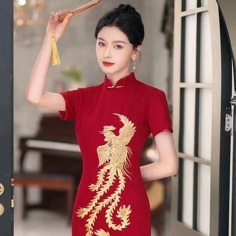 绛县横水镇喜妈妈团礼服婚礼婆婆旗袍@喜服