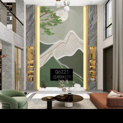 家乐石材背景墙，橱柜。