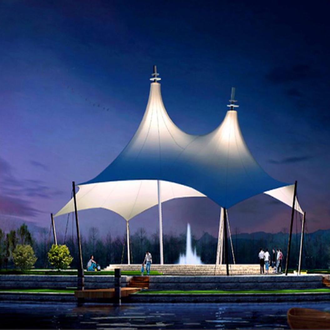 膜结构车棚、景观棚，