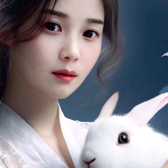 微笑的侧脸