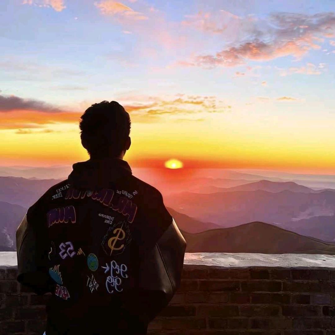 想带着你看夕阳